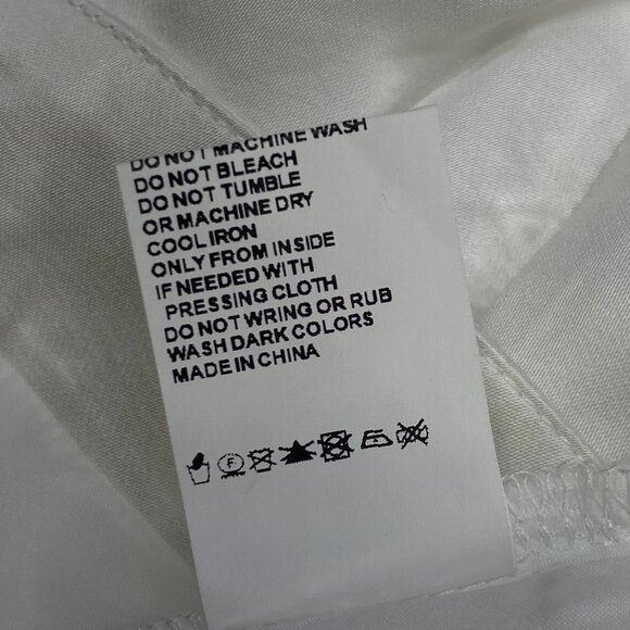 SNDYS Shai One-Shoulder Top • Size M • White • Asymmetrical Hem - Picture 2 of 13